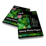 Resma A4 Foto Glossy Brillante Panda 200h 115g Fotografico Color Blanco