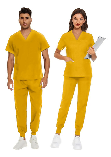 Ambos Sanitario Uniformes Medicos Unisex Con Puño 