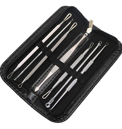 Set Extractor De Puntos Negros Saca Comedones 7 Unidades 