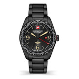 Reloj Swiss Military Smwgh2100930 Para Hombre Cristal Zafiro Color De La Malla Negro Color Del Bisel Negro Color Del Fondo Negro