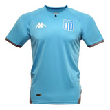 Polo Entrenamiento Racing Kappa 23 Celeste Deporfan 