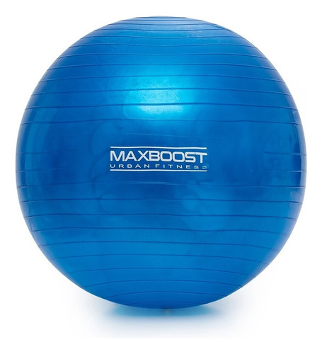 Bola Suiça 55cm Pilates Yoga Abdominais 200kg Maxboost Cor Azul