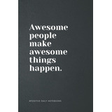 Libro: Positive Quote Notebook Lined A5 - Awesome People Mak