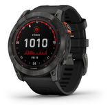 Reloj Smartwatch Fenix 7x Garmin Mapa Musica Pulse Ox Color Del Bisel Gris Pizarra