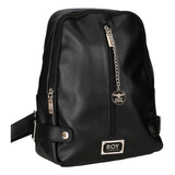 Mini Mochila Negra Para Mujer Dama Juvenil Casual Boy London