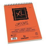 Cuaderno Canson Block Xl Croquis A5 90 Grs. 60 Hojas Color Blanco