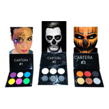 Maquillaje Para Halloween 3 Piezas Paleta De Colores