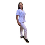 Uniforme Clásico Antifluido Scrub Médico Blusa Y Pantalón