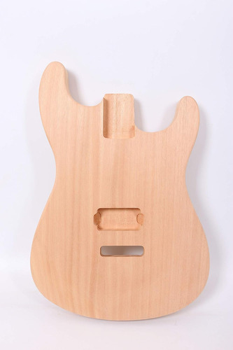 Cuerpo De Guitarra Sin Terminar De Madera De Caoba De Reempl