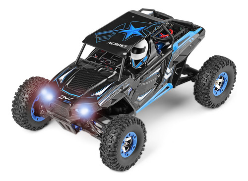 Carro A Control Remoto Wltoys Buggy 4x4 12428b 50km/h 1:12 Color Azul