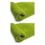 2 Plantas De Musgo Artificial De Color Verde Sintético Para