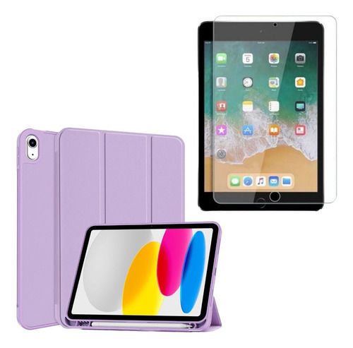 Forro Smart Case Para iPad  Espacio Lapiz + Vidrio