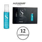 Alfaparf Caja X  12 Ampollas Lino Brillo Tratamiento Intensivo De 13ml C/u Original Importado