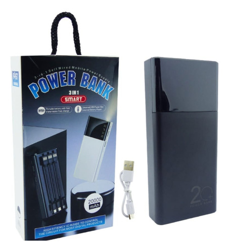 Powerbank Batería Externa Cargador Portátil De 20000mah