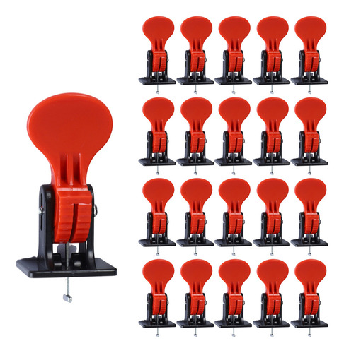 (rojo Y Negro) 50 Nuevos Niveladores De Baldosas Tile Tools