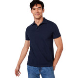 Polera Hombre Old Navy Polo Pique Uniforme Azul