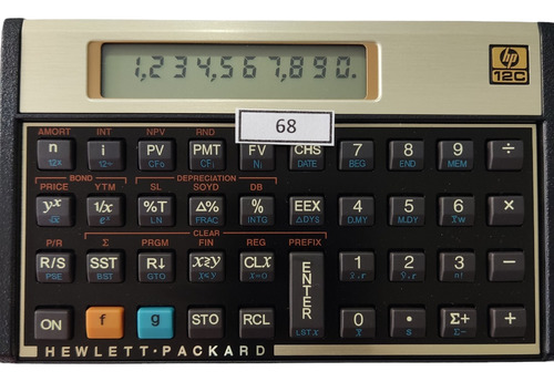 Calculadora Financeira Hp 12c Gold Português Modelo 68