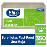 Servilleta Elite Fast Food Plus Eco Sh (6540) 24 X 350 Unid