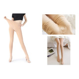 Calza Leggins Efecto Pierna Media Panty  Nude Piel 