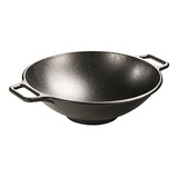 Wok De Hierro Fundido Sazonado, 14 Pulgadas