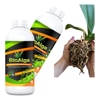 Fertilizante Líquido Bio Algas 1L com Algas Marinhas para Flores e Plantas | Parcelamento sem juros