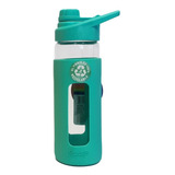 Botella Keep 470ml Vidrio Protector Agua Ejercicio Colores  