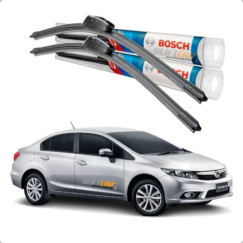 Limpador Para-brisa Civic 2012 2013 2014 2015 Bosch Aerofit 