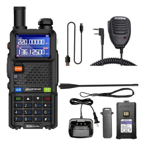 Radio Baofeng Largo Alcance 14w+ 3800mah U/vhf Lcd Mic Usbc