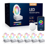 Iluminación Led Empotrable Inteligente De 4 Pulgadas, Luz Em