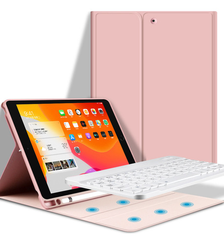 Teclado Retroiluminado+funda Protectora+ratón Para iPad