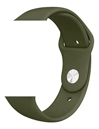 Pulseira Silicone P/ Apple Watch Iwo 42 44mm W27 W28 W37 X8 Cor Verde