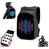 Mochila Motociclista Con Ojos Led Impermeable Para Casco