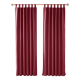 Juego Cortinas 2 Paños Variedad De Colores 120x120 Cm Oferta