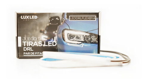 Juego De Tiras Led Drl Flexible 30cm Blanca Y Ambar De Giro