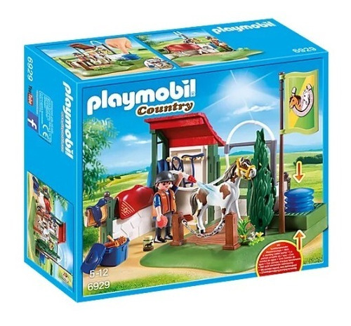 Playmobil 6929 Estación De Limpieza De Caballos