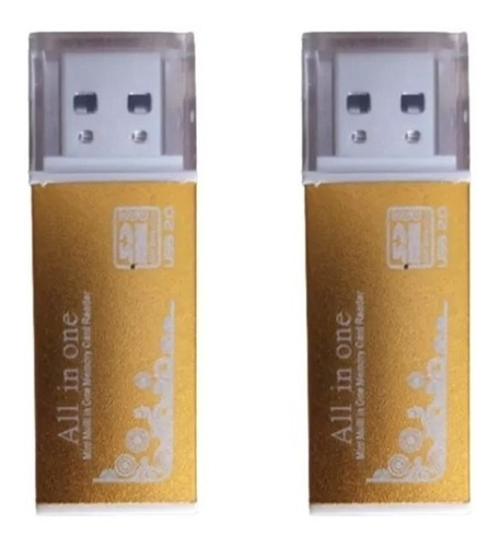 2 Multilectores Usb 2.0 Para Memorias Micro  Tf/sd/ms/m2