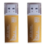 2 Multilectores Usb 2.0 Para Memorias Micro  Tf/sd/ms/m2