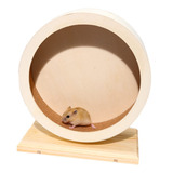 Antiai Rueda Silenciosa De Madera Para Hamster, Accesorios D