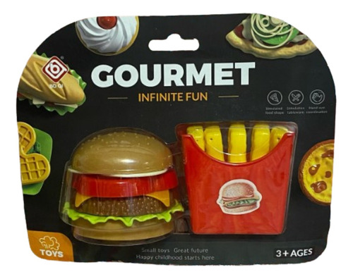 Gourmet Set Hamburguesa Con Papas 54312 Sebigus