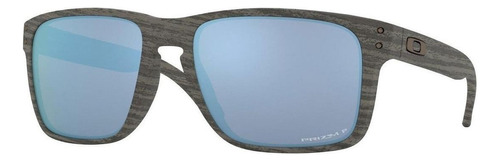 Anteojos De Sol Polarizados Oakley Holbrook Xl Woodgrain Collection Extra Large Con Marco De O Matter Color Woodgrain, Lente Deep Water De Plutonite Prizm, Varilla Woodgrain De O Matter - Oo9417