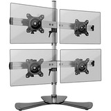 Soporte De Monitor Cuádruple Ajustable Con Base Libre