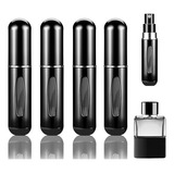 4pcs Mini Atomizador Perfume Recargables 5ml Viaje 