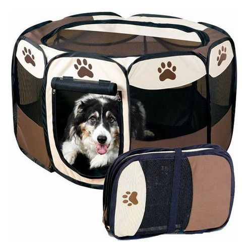 Corral For Mascotas Plegable Tela Cama Portátil Premium