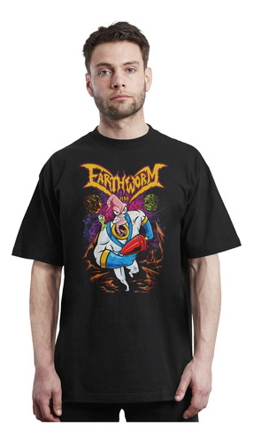 Earthworm Jim - Metal - Videojuegos - Retro - Polera