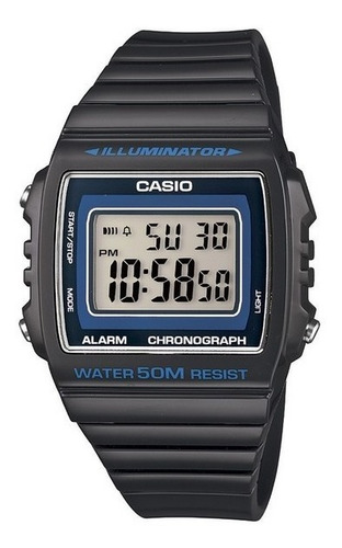 Reloj Casio Retro Vintage W-215h-8a Digital Gris Sumergible