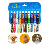 Kit Coleira Para Cachorro Pequeno Raça Pinscher 10 Unds Top