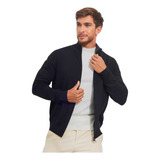 Casaco De Frio Masculino Blusa De Frio Com Zíper Tricô