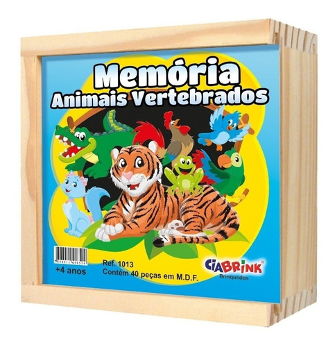 Jogo Da Memória Animais Ciabrink