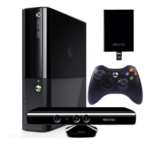 Xbox 360 Super Slim 250gb (kinect + Controle) Usado ((preço Negociável))