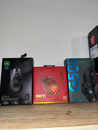 Mouse: Logitech G502 , Razer Viper , Cooler Master Mm711